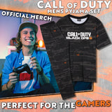 Call of Duty Pyjamas for Men PJs Set T-Shirt Long Bottoms Black Ops 6 Nightwear Lounge Set Jammies Gamer Gifts for Him - Get Trend