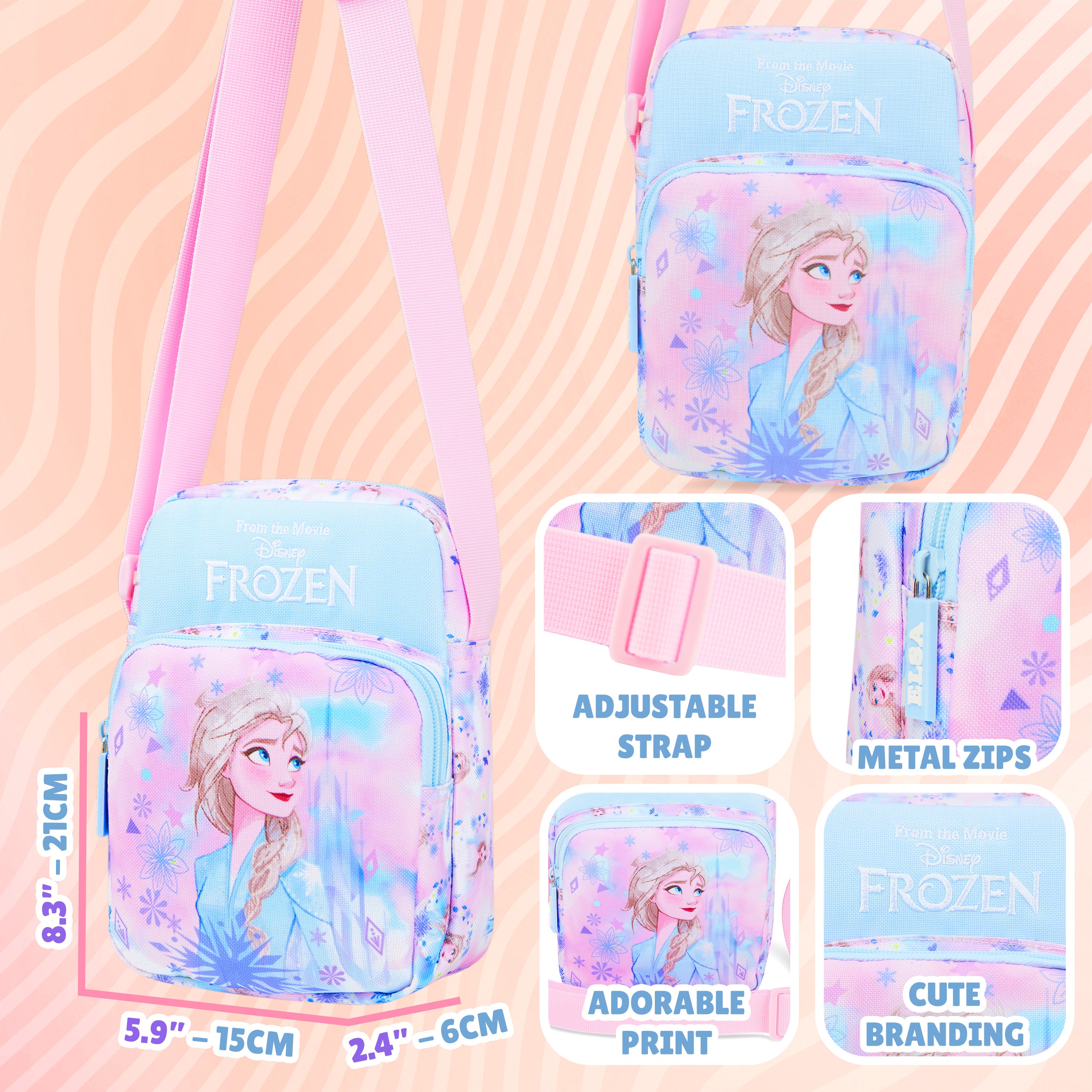 Disney Frozen Handbag for Girls Cross Body Bag Teens with Adjustable Strap - Get Trend