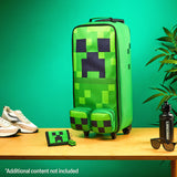 Minecraft Creeper Kids Suitcase with Wheels Foldable Trolley (64cm - 24.2L, Green)