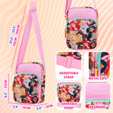 Disney Princess Handbag for Girls Cross Body Bag Teens with Adjustable Strap - Get Trend