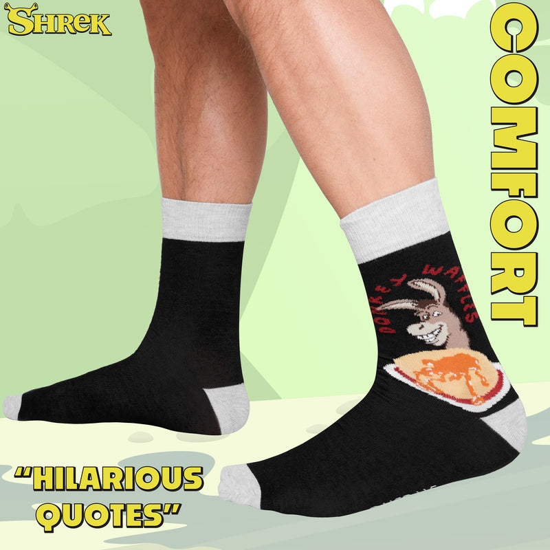 SHREK Men's Socks - Pack of 5 Calf Socks for Men - Get Trend