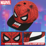 Marvel Spiderman Boys Baseball Cap with Adjustable Strap, Lightweight Snapback Sun Hat