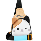 Squishmallows Cross Body Bag for Kids and Teens Cute Shoulder Sling Bag Cam The Cat