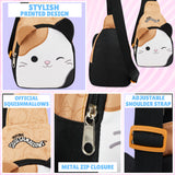 Squishmallows Cross Body Bag for Kids and Teens Cute Shoulder Sling Bag Cam The Cat