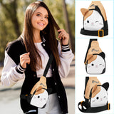 Squishmallows Cross Body Bag for Kids and Teens Cute Shoulder Sling Bag Cam The Cat