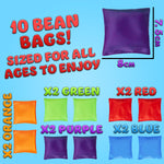 KreativeKraft Bean Bag Outdoor Games Kids Toys Cornhole Toss Multipack of 10 or 20 Family Sensory Sports Day Carnival Garden Party Games - Get Trend