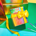 KreativeKraft Colouring Pens Set of 120 Felt Tip Pens for Kids, Teens and Adults - Get Trend