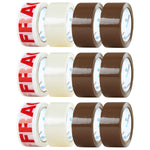 DECO EXPRESS Packaging Tape Rolls Multipack - Tapes Mixed, 6 Pack - Get Trend