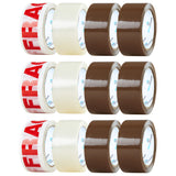 DECO EXPRESS Packaging Tape Rolls Multipack - Tapes Mixed, 6 Pack - Get Trend