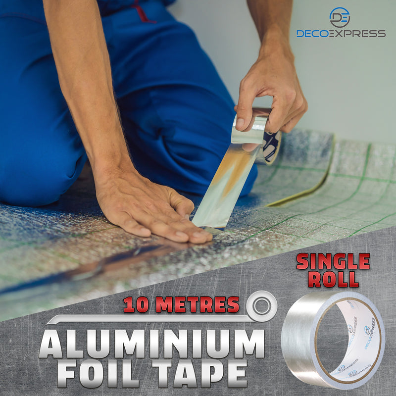 DECO EXPRESS Aluminium Adhesive Tape - Insulation Tape - 10 M, 1 Pcs - Get Trend