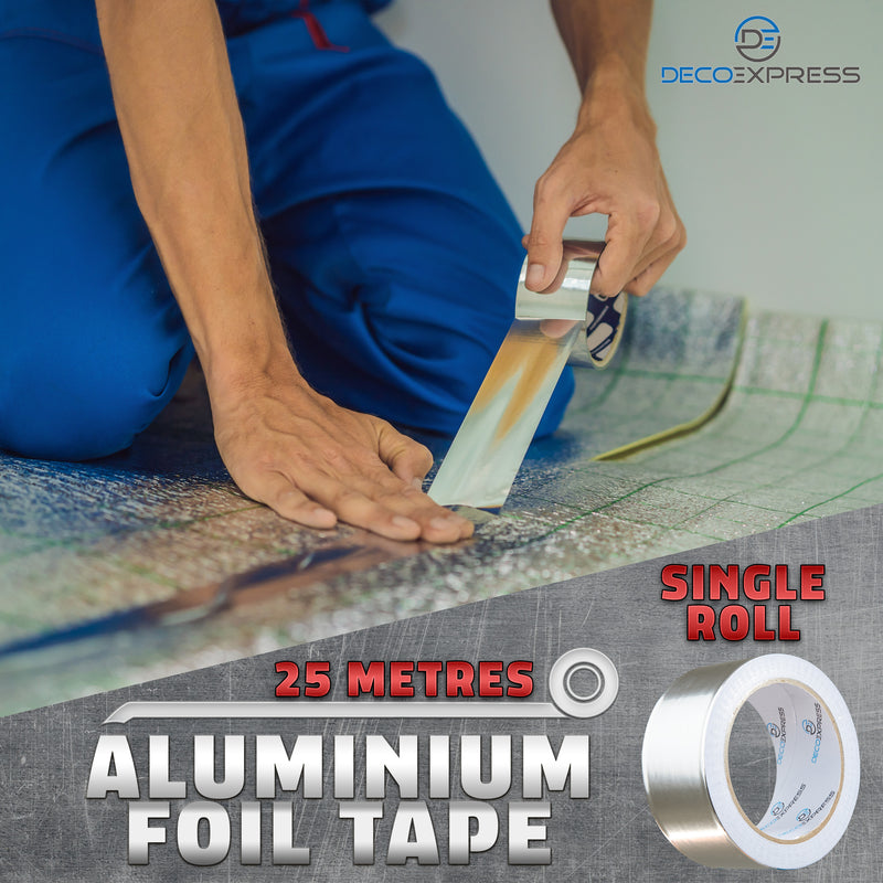 DECO EXPRESS Aluminium Adhesive Tape - Insulation Tape - 25 M, 1 Pcs - Get Trend