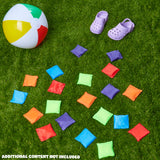 KreativeKraft Bean Bag Outdoor Games Kids Toys Cornhole Toss Multipack of 10 or 20 Family Sensory Sports Day Carnival Garden Party Games - Get Trend