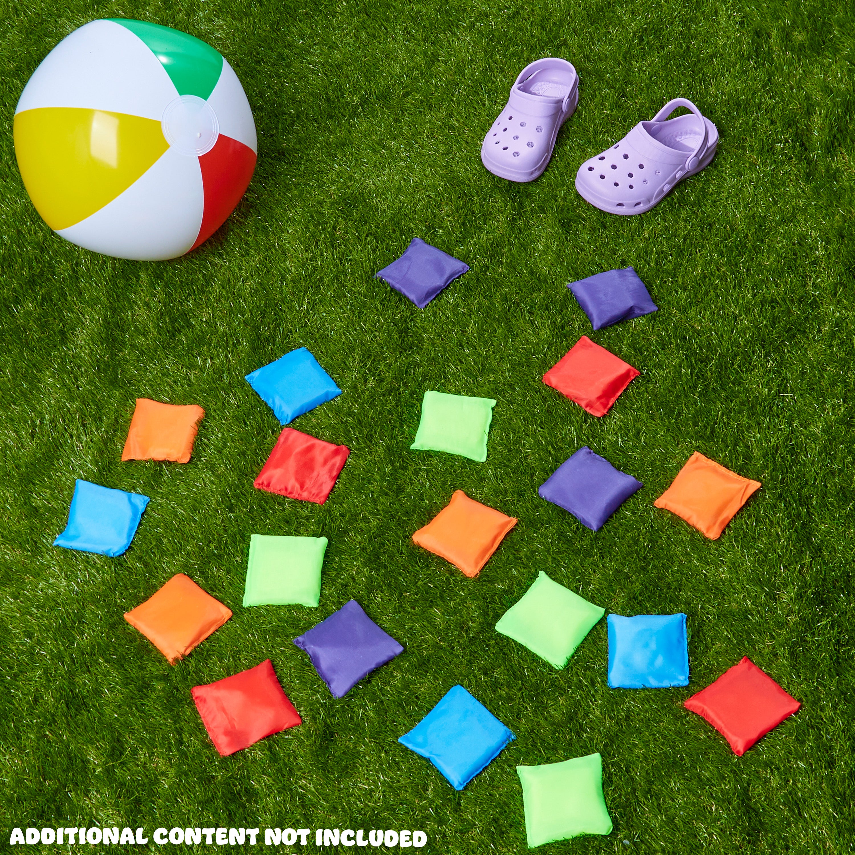 KreativeKraft Bean Bag Outdoor Games Kids Toys Cornhole Toss Multipack of 10 or 20 Family Sensory Sports Day Carnival Garden Party Games - Get Trend