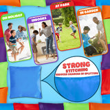 KreativeKraft Bean Bag Set for Kids, Colourful Throwing Bean Bags for Outdoor Games
