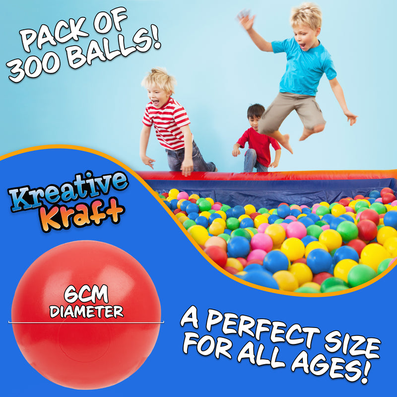 Ball Pit Balls Summer Outdoor Indoor Soft Balls for Kids  - 300 balls