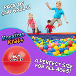 Ball Pit Balls Summer Outdoor Indoor Soft Balls for Kids - 500 BALLS - Get Trend