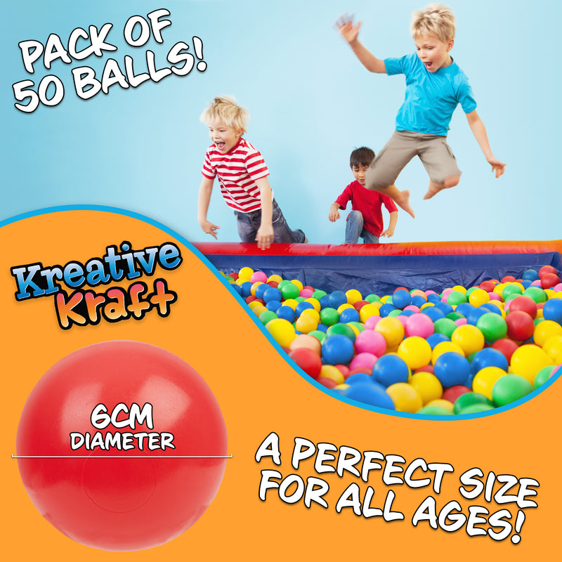 Ball Pit Balls Summer Outdoor Indoor Soft Balls for Kids -50 Balls - Get Trend
