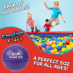 Ball Pit Balls Summer Outdoor Indoor Soft Balls for Kids - 600 BALLS - Get Trend