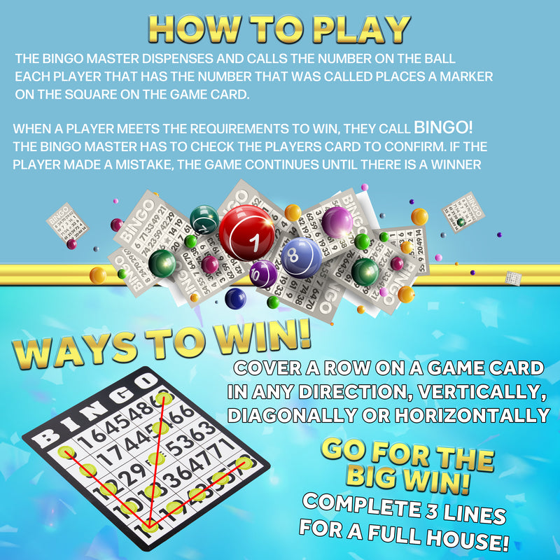 KreativeKraft Bingo Game for Kids and Adults