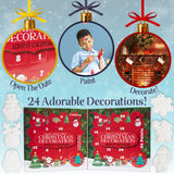 KreativeKraft DIY Decorations Advent Calendar 2025 Paint Your Own Decorations