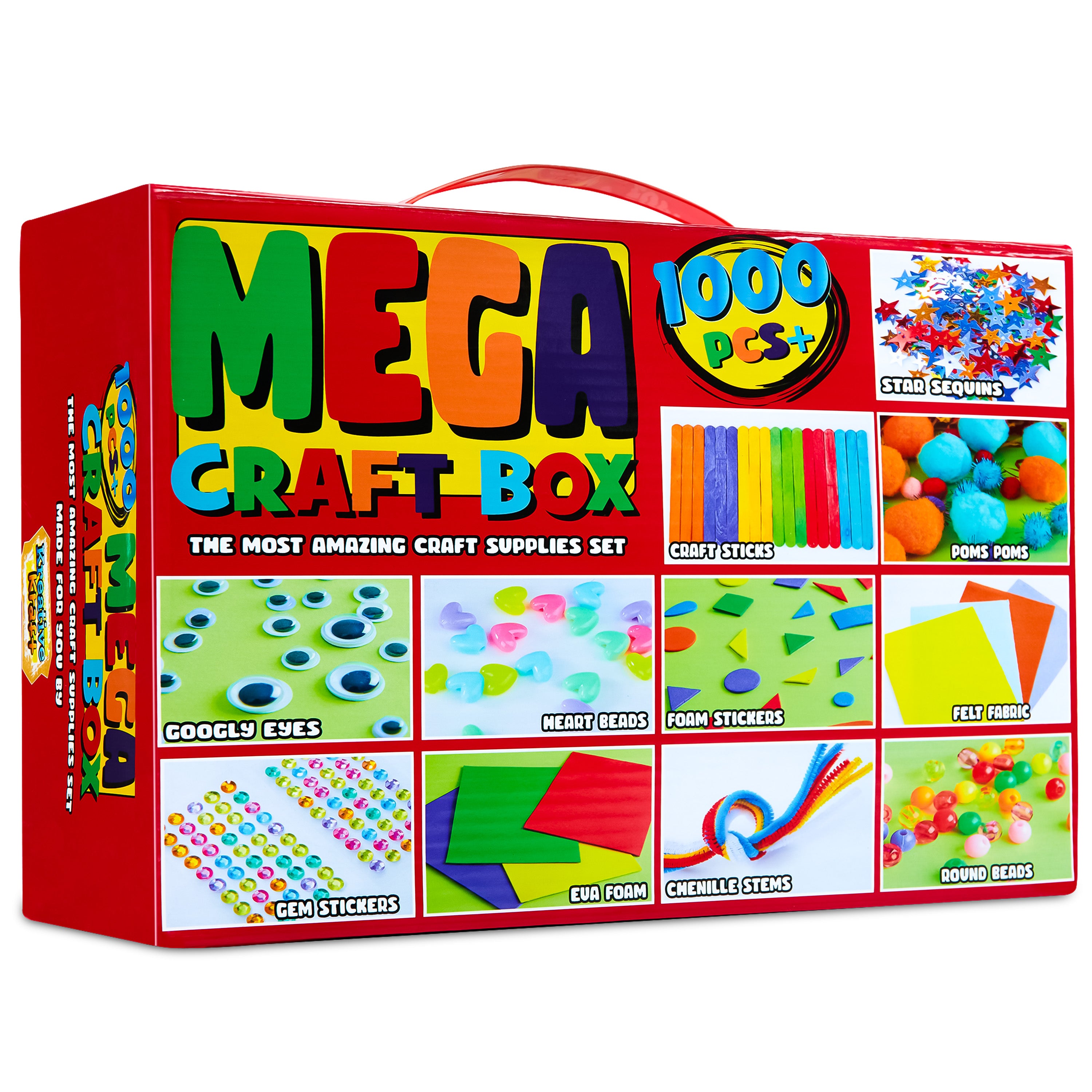 KreativeKraft Arts and Crafts for Kids 1000+ Art Supplies Craft Kits for Kids - Get Trend