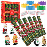 KreativeKraft Christmas Crackers, Pack of 6 or 10 Crackers for Kids and Adults -Wind Up Toys - Get Trend