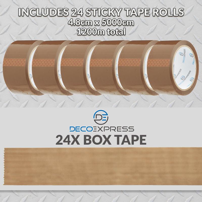 DECO EXPRESS Packaging Tape Dispenser Tape Gun and 6 Rolls - Dispenser Brown, 4 Pack - Get Trend
