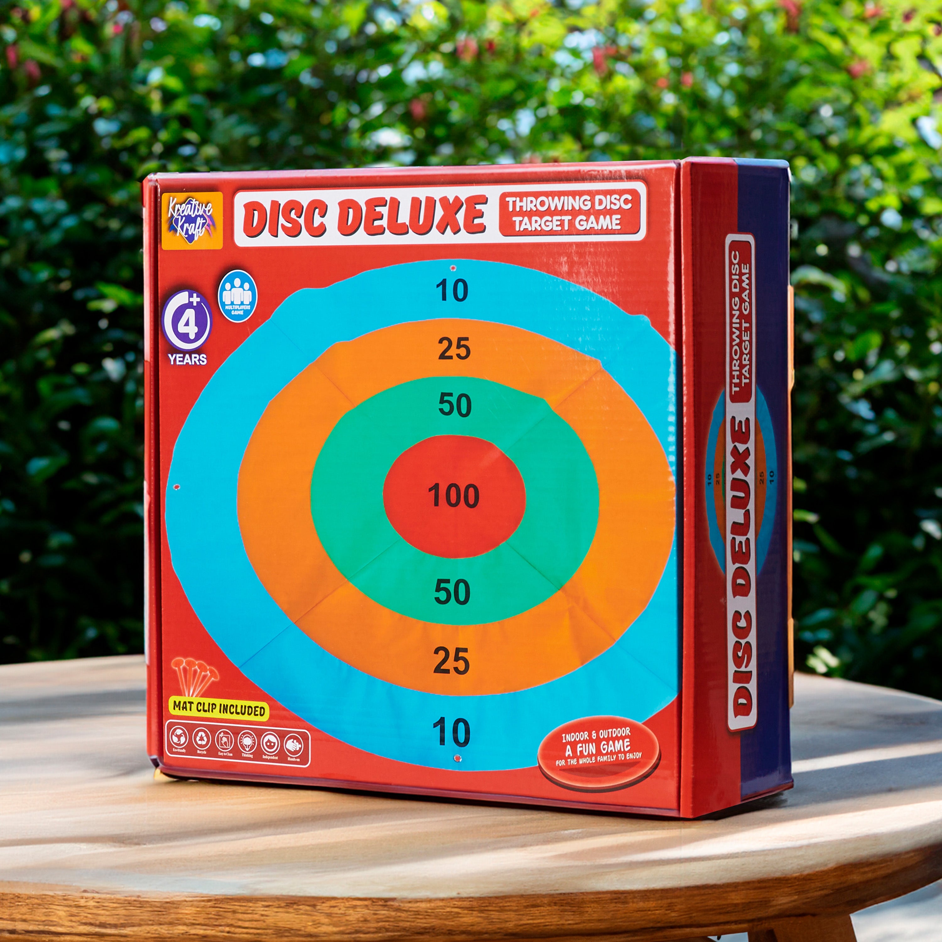 KreativeKraft Disc Throwing Game for Kids and Family, Outdoor Target Summer Garden Game - Get Trend