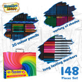 KreativeKraft Art Set with 148 Pieces - Art Case Kids Colouring Sets - Get Trend