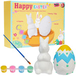 KreativeKraft DIY Easter Eggs Kids Paint Art Supplies Paint Your Own Easter Egg Bunny Craft Kits for Kids Adults Party Family Activity Decorations (Bunny & Egg 2 Pack) - Get Trend