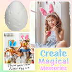 KreativeKraft DIY Easter Eggs Kids Paint Art Supplies Paint Your Own Easter Egg Bunny Craft Kits for Kids Adults Party Family Activity Decorations (Bunny & Egg 2 Pack) - Get Trend