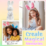 KreativeKraft DIY Easter Eggs Kids Paint Art Supplies Paint Your Own Easter Egg Bunny Craft Kits for Kids Adults Party Family Activity Decorations (Bunnies 4 Pack) - Get Trend