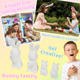 KreativeKraft DIY Easter Eggs Kids Paint Art Supplies Paint Your Own Easter Egg Bunny Craft Kits for Kids Adults Party Family Activity Decorations (Bunnies 4 Pack) - Get Trend