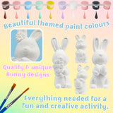 KreativeKraft DIY Easter Eggs Kids Paint Art Supplies Paint Your Own Easter Egg Bunny Craft Kits for Kids Adults Party Family Activity Decorations (Bunnies 4 Pack) - Get Trend