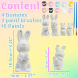 KreativeKraft DIY Easter Eggs Kids Paint Art Supplies Paint Your Own Easter Egg Bunny Craft Kits for Kids Adults Party Family Activity Decorations (Bunnies 4 Pack) - Get Trend