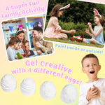 KreativeKraft DIY Easter Eggs Kids Paint Art Supplies Paint Your Own Easter Egg Bunny Craft Kits for Kids Adults Party Family Activity Decorations (Eggs 4 Pack) - Get Trend