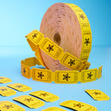 KreativeKraft Bingo Raffle Tickets Roll 2000 Ticket Count Easy Tear Event Prize (Yellow Raffle)