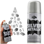 KreativeKraft Metallic Silver Spray Paint Christmas Crafts Festive Xmas Decor 250ml - Get Trend