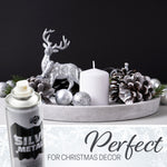 KreativeKraft Metallic Silver Spray Paint Christmas Crafts Festive Xmas Decor 250ml - Get Trend
