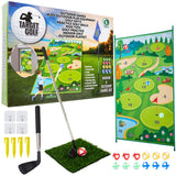 KreativeKraft Golf Set for Kids Adults Family Games Golf Balls Golf Accessories Kids Toys Indoor Outdoor Garden with Golf Mat Training Putting Practice - Get Trend
