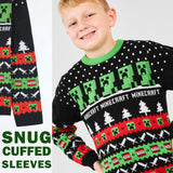 Minecraft Christmas Jumper for Boys Teenagers, Creeper Crew Neck Long Sleeve Sweater, Warm Cosy Xmas Jumper - Gifts for Boys