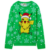 Pokemon Boys Christmas Jumper, Cosy Knitted Xmas Sweater - Gifts for Boys