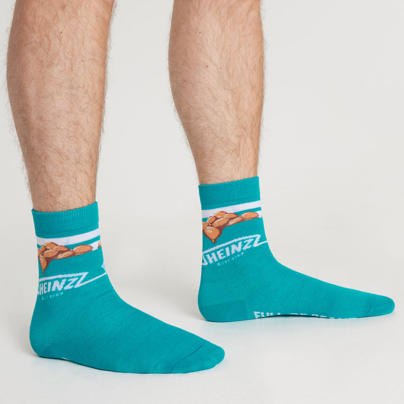 HEINZ Mens Socks Pack of 3 Baked Beans Crew Socks for Men