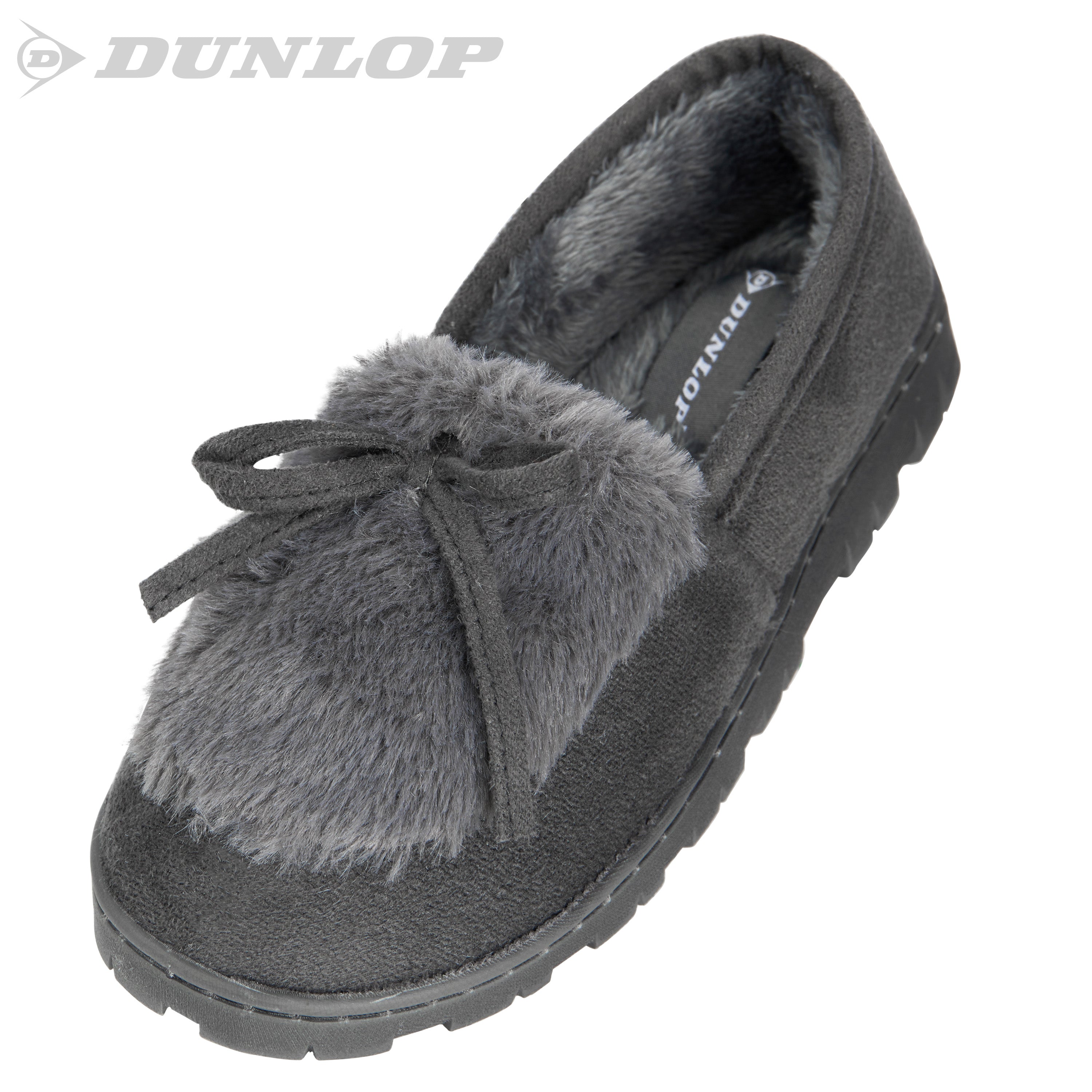 DUNLOP Slippers Women - Fluffy Indoor House Shoes - Get Trend