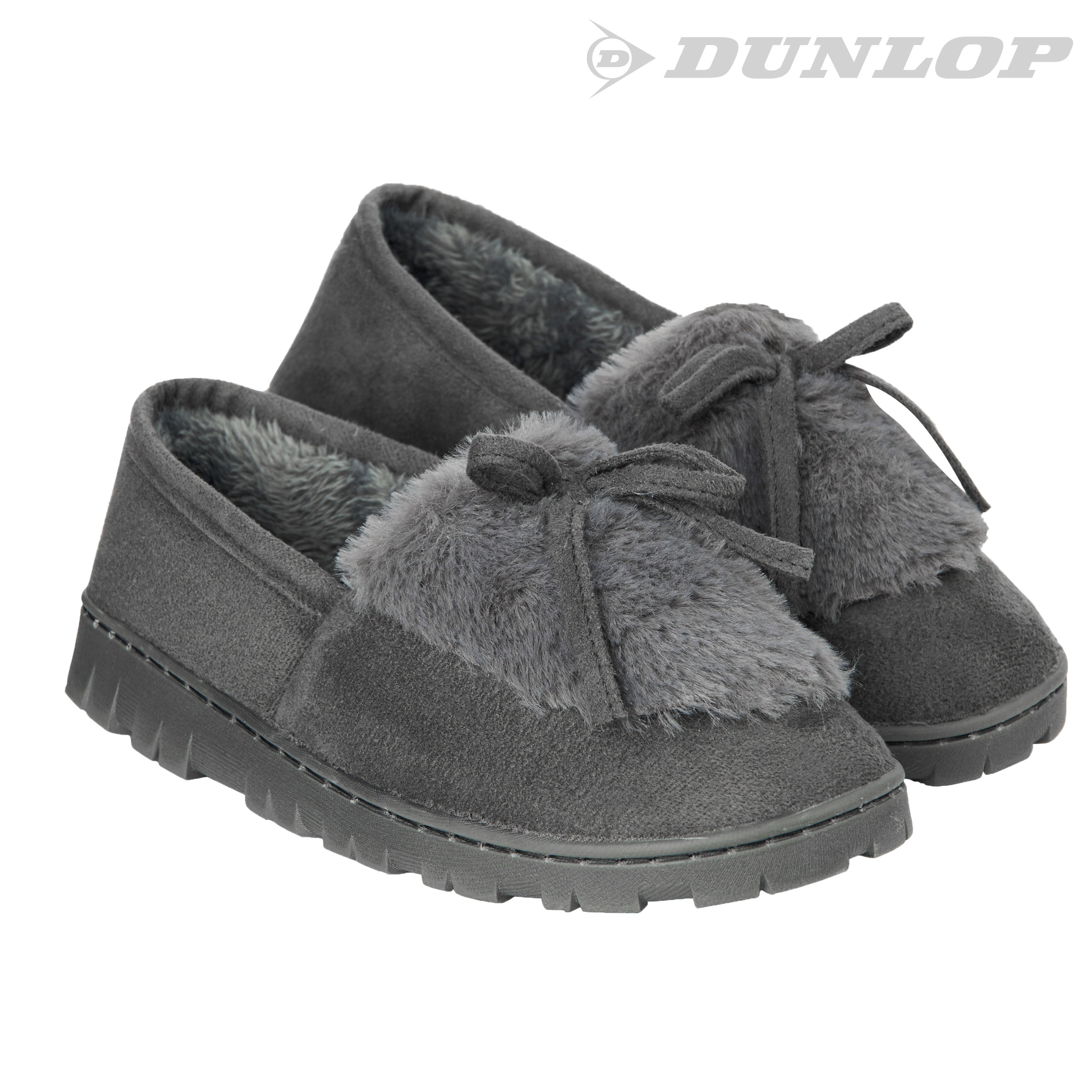 DUNLOP Slippers Women - Fluffy Indoor House Shoes - Get Trend