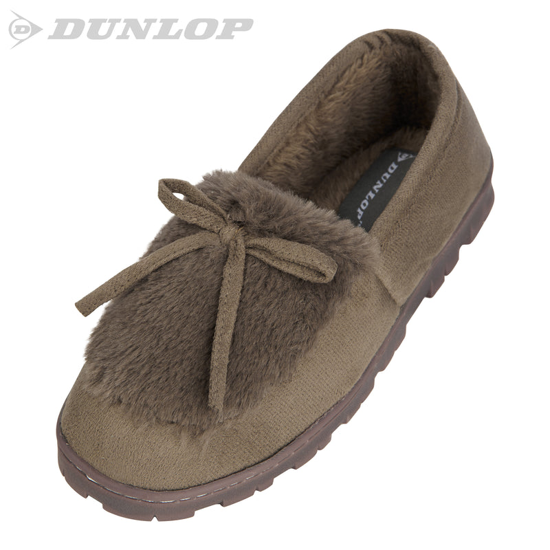 DUNLOP Slippers Women - Fluffy Indoor House Shoes