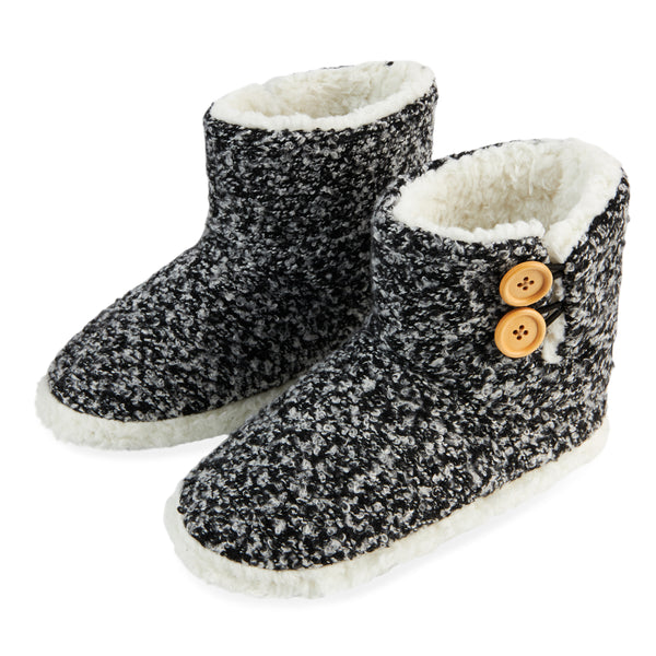 Dunlop Slippers for Women, Faux Sheepskin Fur Bootie Slippers Women
