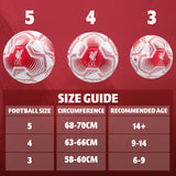 Liverpool F.C. Football Soccer Ball for Adults Teenagers Kids Training Football Size 3