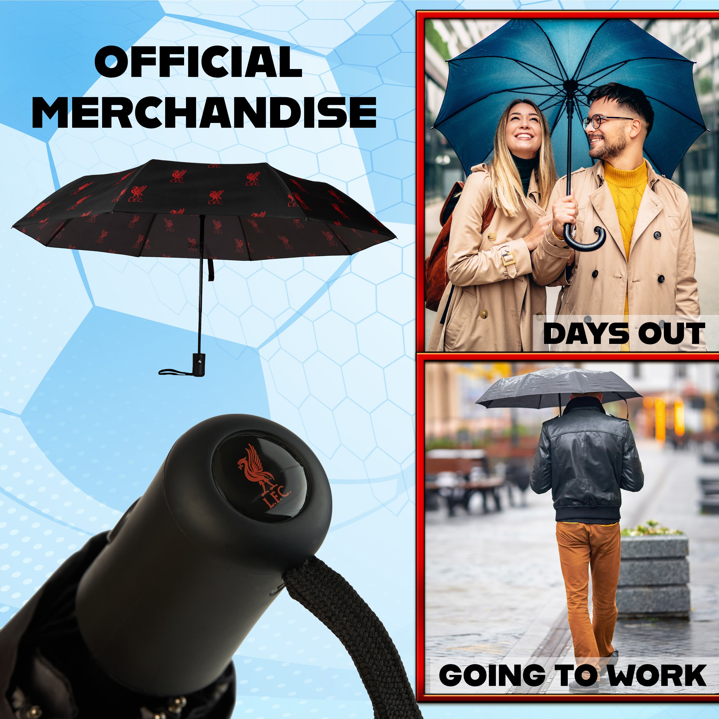 Liverpool FC Umbrella for Adults and Teens - Get Trend