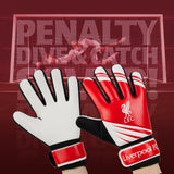 Liverpool F.C. Goalkeeper Gloves for Kids Teenagers - Non Slip Padded Palms Size 7